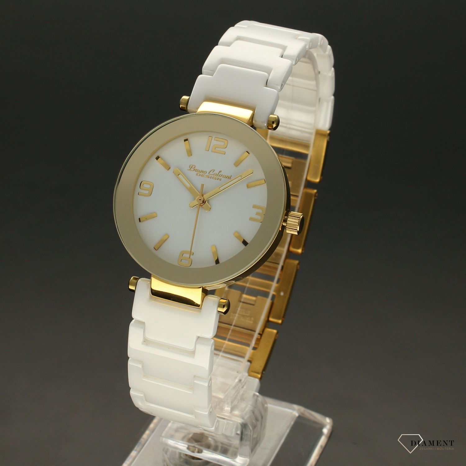 Zegarek  damski Bruno Calvani 'Biała ceramika' BC9189 jpg.jpg